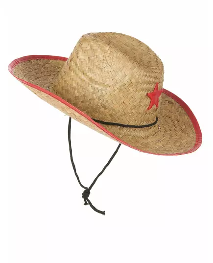 Cowboyhatt från vilda västern i halm barn