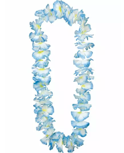Ljusblått hawaiihalsband