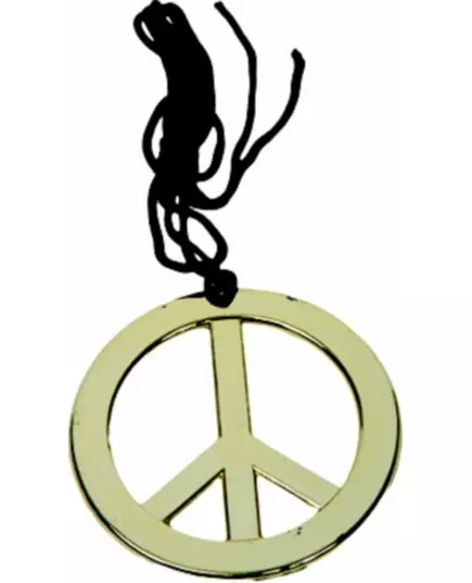 Hippiehalsband guld vuxen