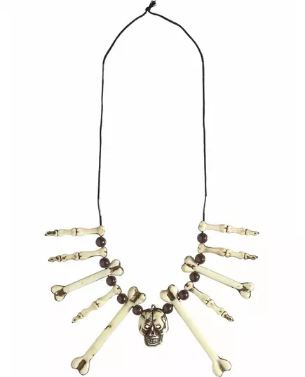 Halsband med ben och dödskalle vuxen