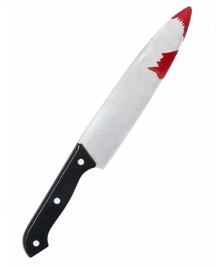 Blodig plastkniv Halloween