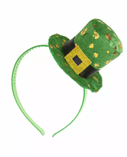 Diadem med minihatt dam Saint Patrick