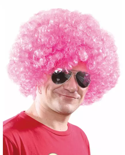 Bekväm rosa clownperuk vuxen