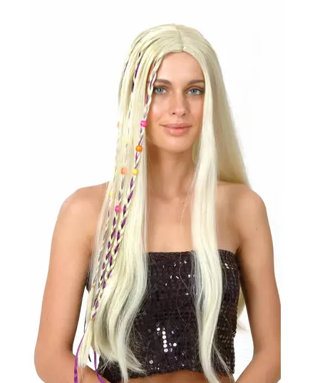 Blond hippieperuk vuxen