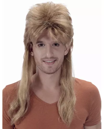 Blond hockeyfrilla-peruk herr