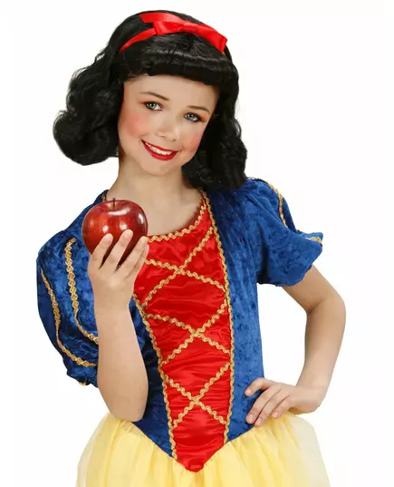 Svart peruk flicka