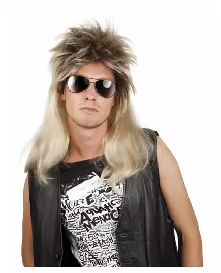 Blond poprockperuk herr