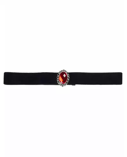 Rött diamantchokerhalsband vuxen Halloween