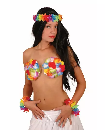 Hawaiiansk blomsterprydd snäck-bh vuxen