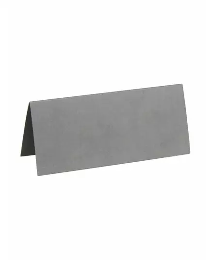 10 rektangulära silverfärgade placeringskort 3 x 7 cm