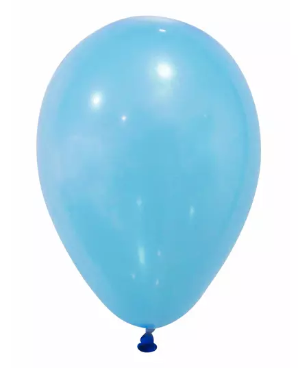 12 ljusblå ballonger 28 cm