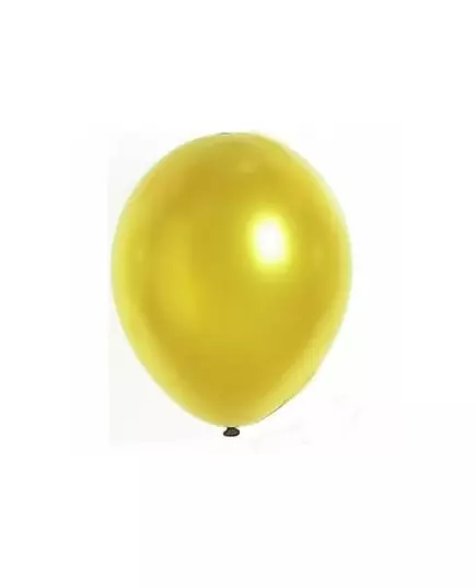 12 metalliska gyllene ballonger 28 cm