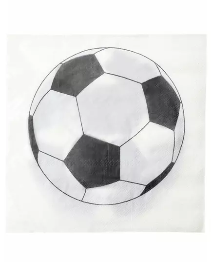 20 pappersservetter fotbollsballong 33 x 33 cm