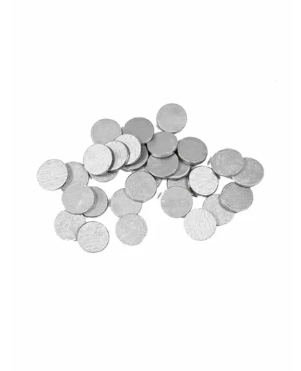 24 runda silverfärgade bordskonfettin 1,2 cm