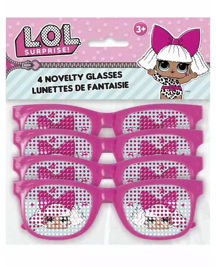 4 par rosa prickiga glasögon LOL Surprise™