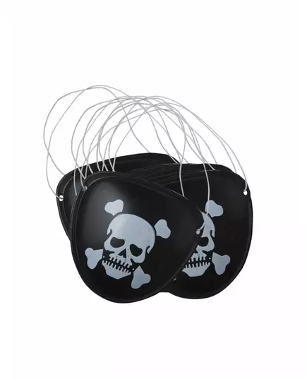6 ögonlappar i plast pirat