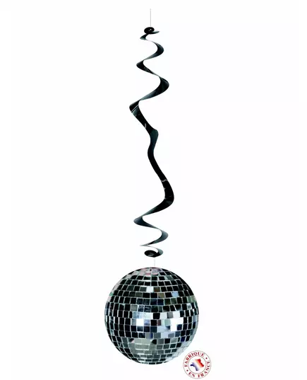 6 spiralhängdekorationer Disco
