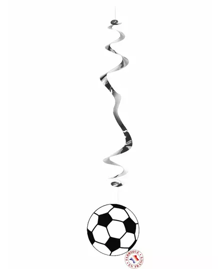 6 spiralhängdekorationer Fotboll