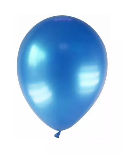 12 mörkblå metalliska ballonger 28 cm