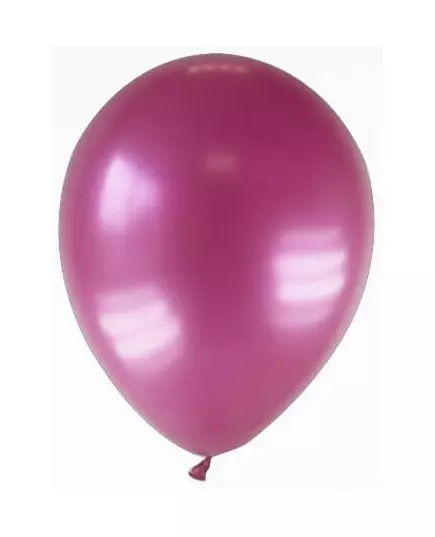 12 metalliska ballonger vinröda 28 cm