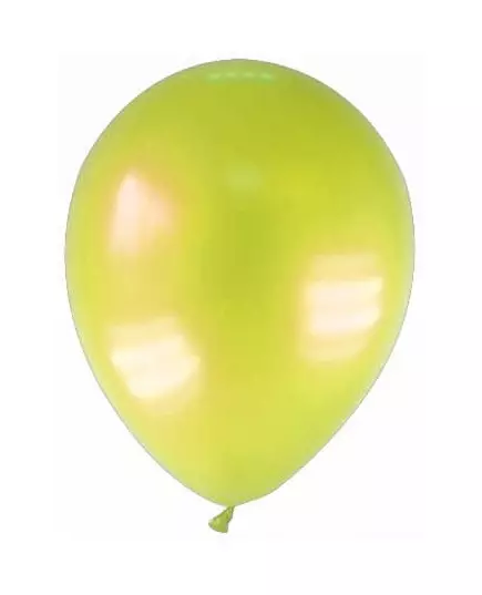 12 gula metallicballonger 28 cm