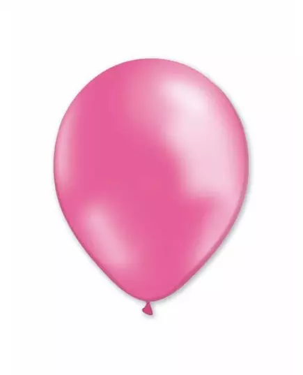100 rosa metallicballonger 29 cm