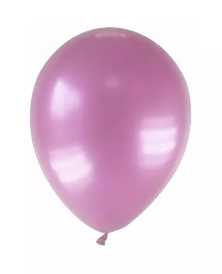 12 rosa metalliska ballonger 28 cm