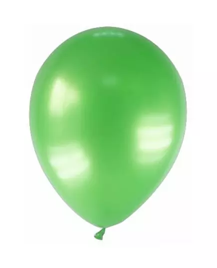 12 gröna metalliska ballonger 28 cm