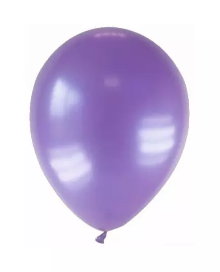 12 lila metalliska ballonger 28 cm