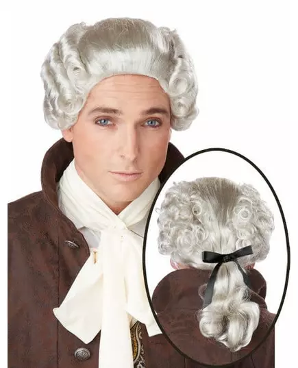 Grå ädel barockperuk herr