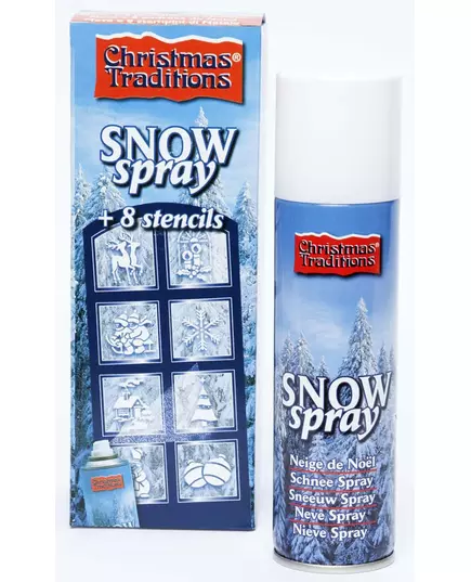 Snösprayburk med julstenciler