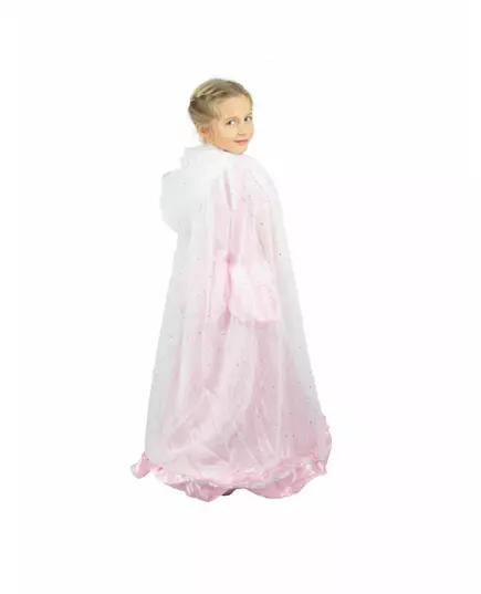 Vit och silverfärgad prinsessmantel barn
