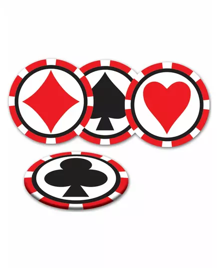 8 Casino-underlägg 8,9 cm