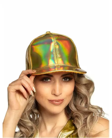 Iridescent guldfärgad keps vuxen