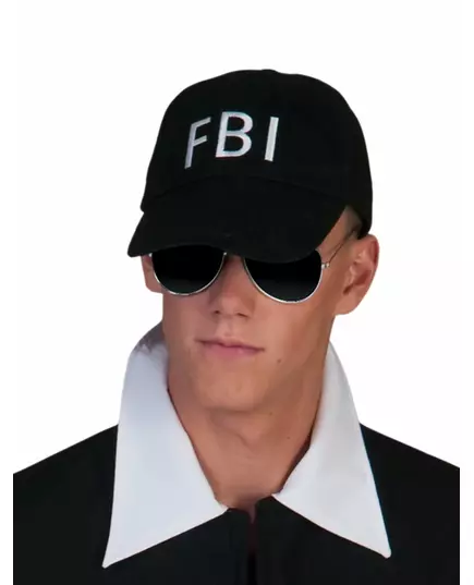 Svart FBI-keps vuxen