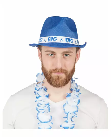 Blå hatt möhippa vuxen