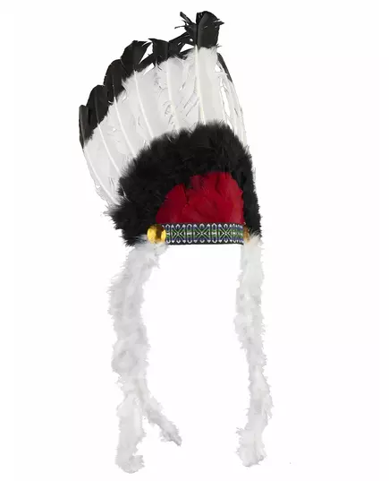 Indianhuvudbonad med fjädrar vuxen