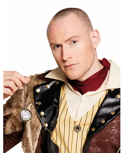Guldfärgat fickurs halsband Steampunk