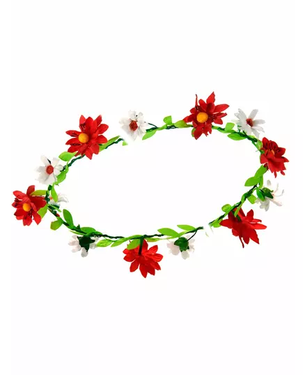 Röd prästkrageblomsterkrans vuxen