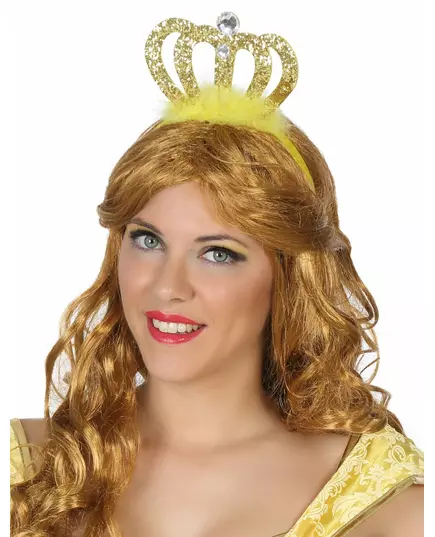 Gyllene prinsessdiadem vuxen