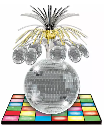Bordsdekoration dansgolv och discokula 33 cm
