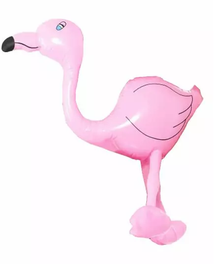 Uppblåsbar rosa flamingo 60 cm