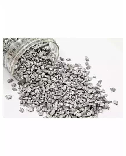 Silverfärgade dekorstenar 400 g