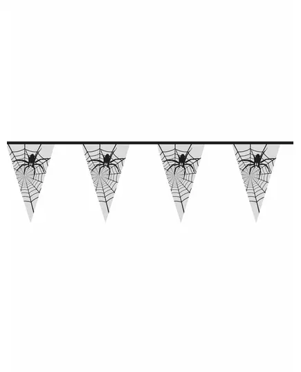 Transparent spindelgirlang Halloween 6 m