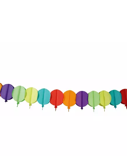 Pappersgirlang med ballonger 4 m