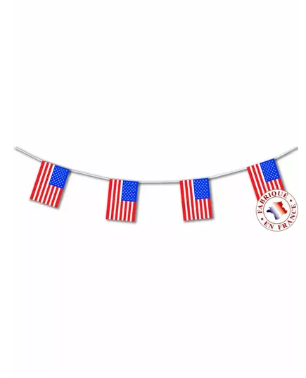 Girlang med USA-vimplar 4 meter