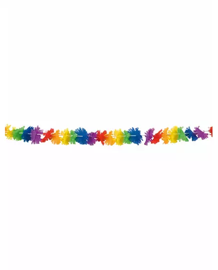 Mångfärgad Flower-girlang 3 meter