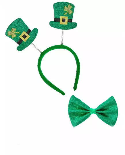 Pannbands- och flugset vuxen Saint Patrick