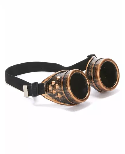 Kopparfärgade steampunk-aviatorglasögon, vuxen