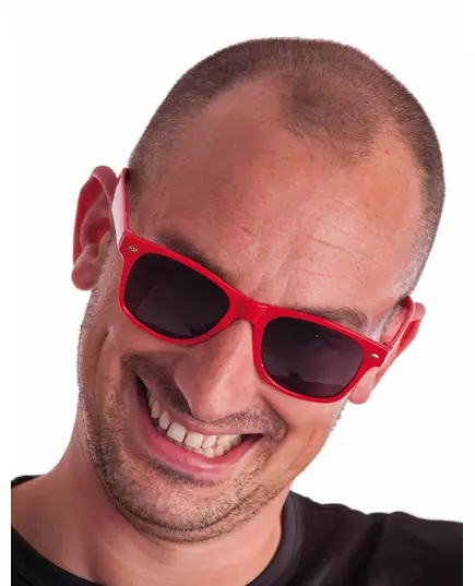 Röda bluesglasögon vuxen
